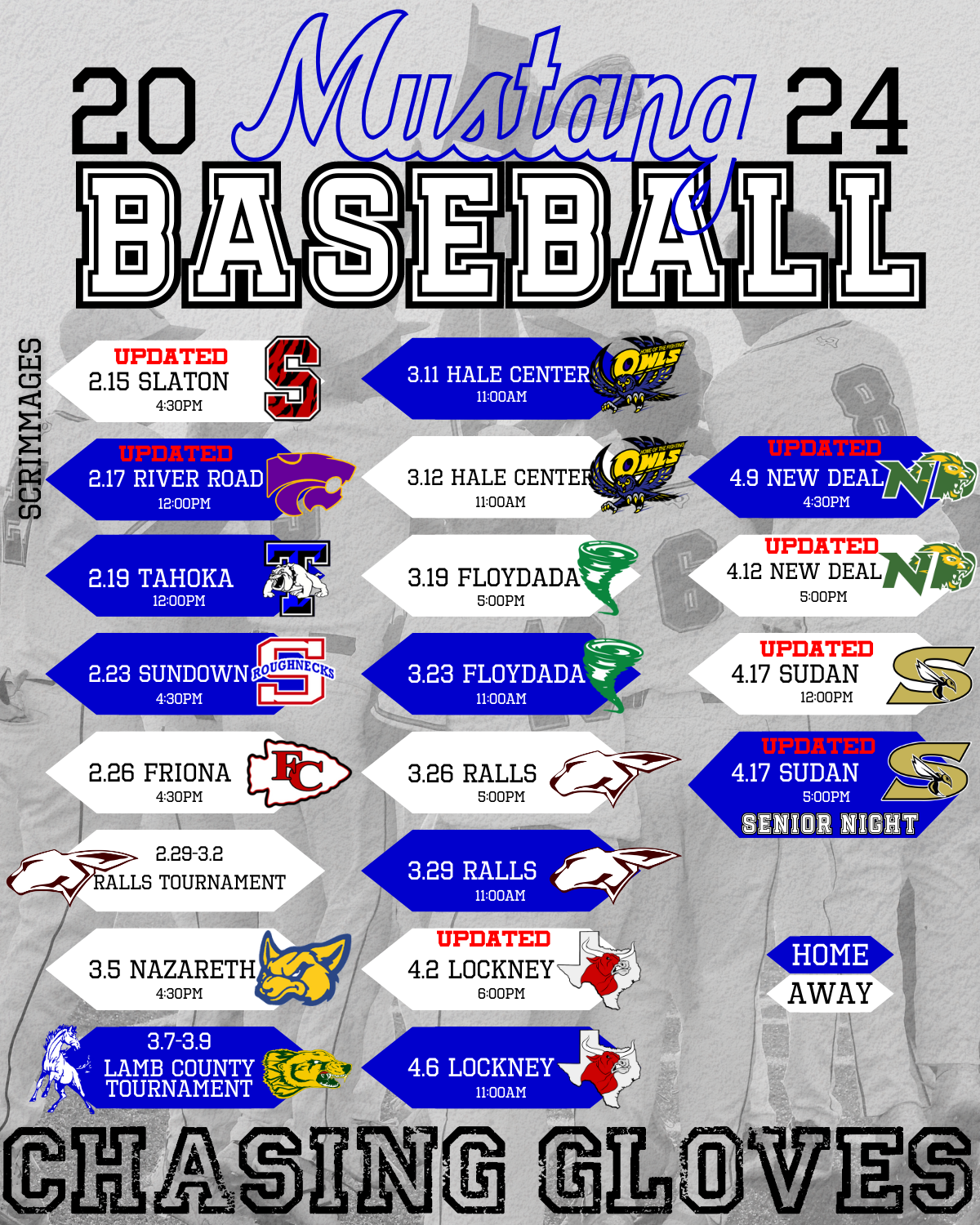 SPORTS SCHEDULES — Olton Sports