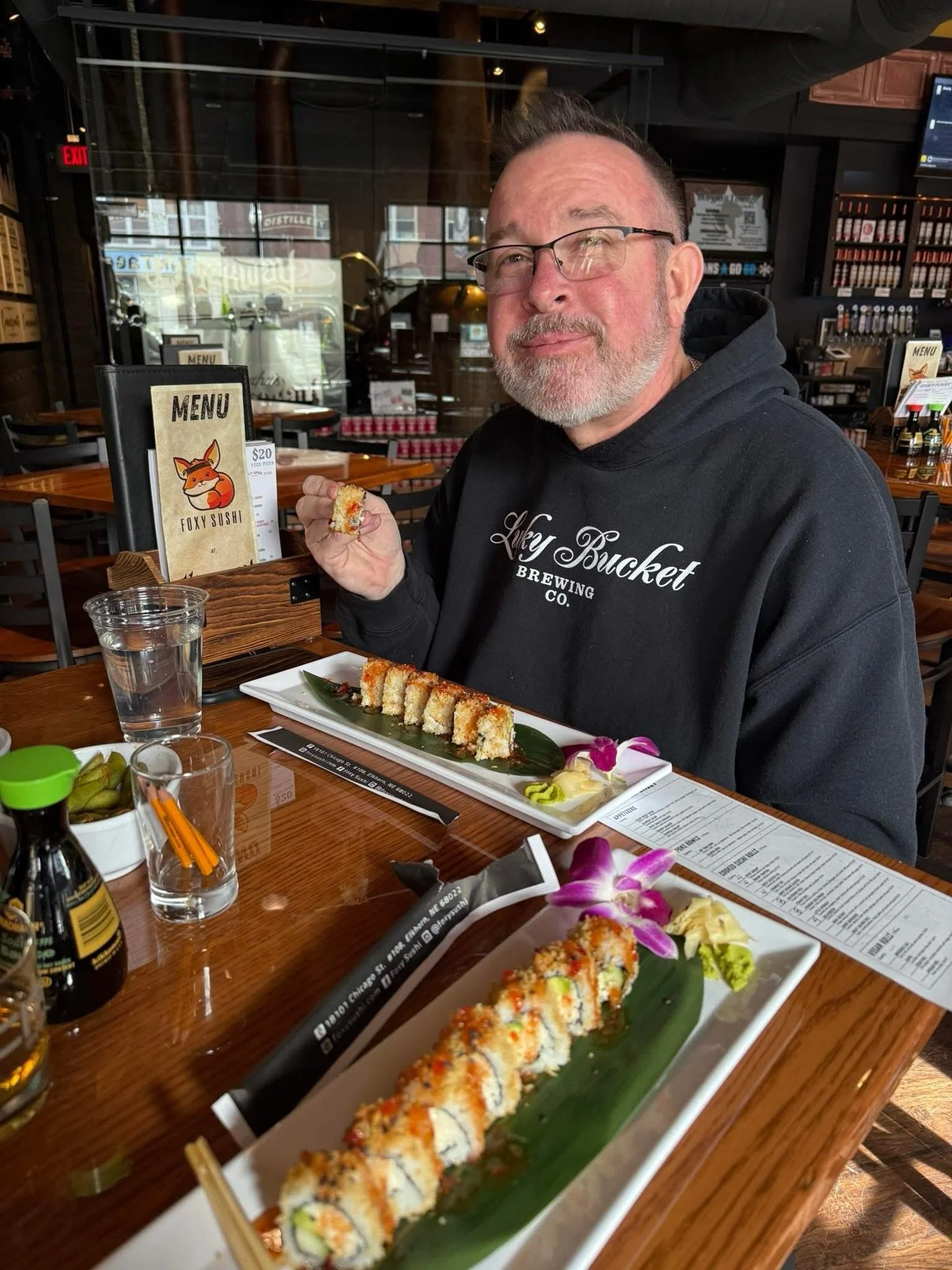 First time for everything 🍣👇

Mike officially checked off a life milestone today &ndash; his first-ever sushi! And where did it happen? @drinkbrickway, of course.

Huge shoutout to @foxysushi for serving up some delicious bites!

#SupportLocal | #D