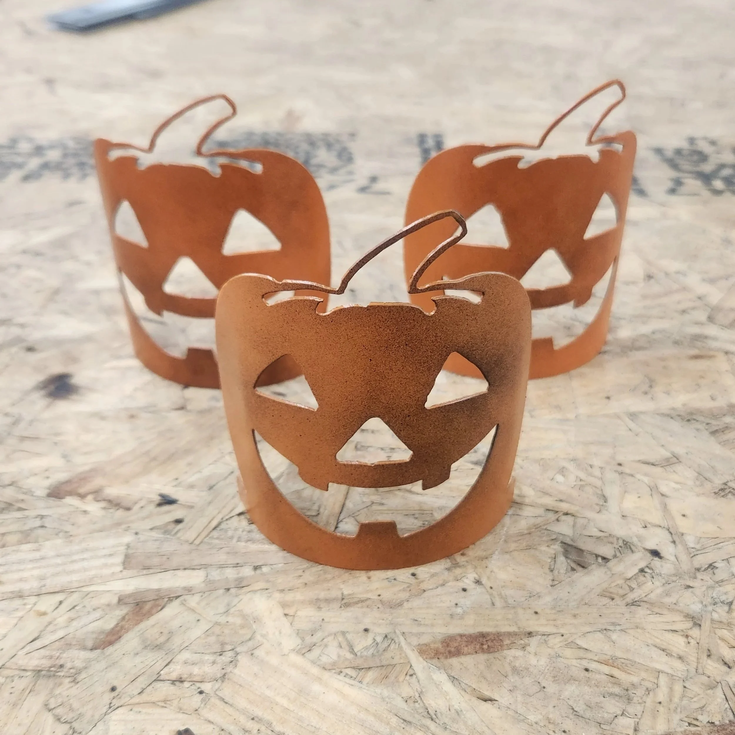 Pumpkin metal candle warmer wrap for decorating