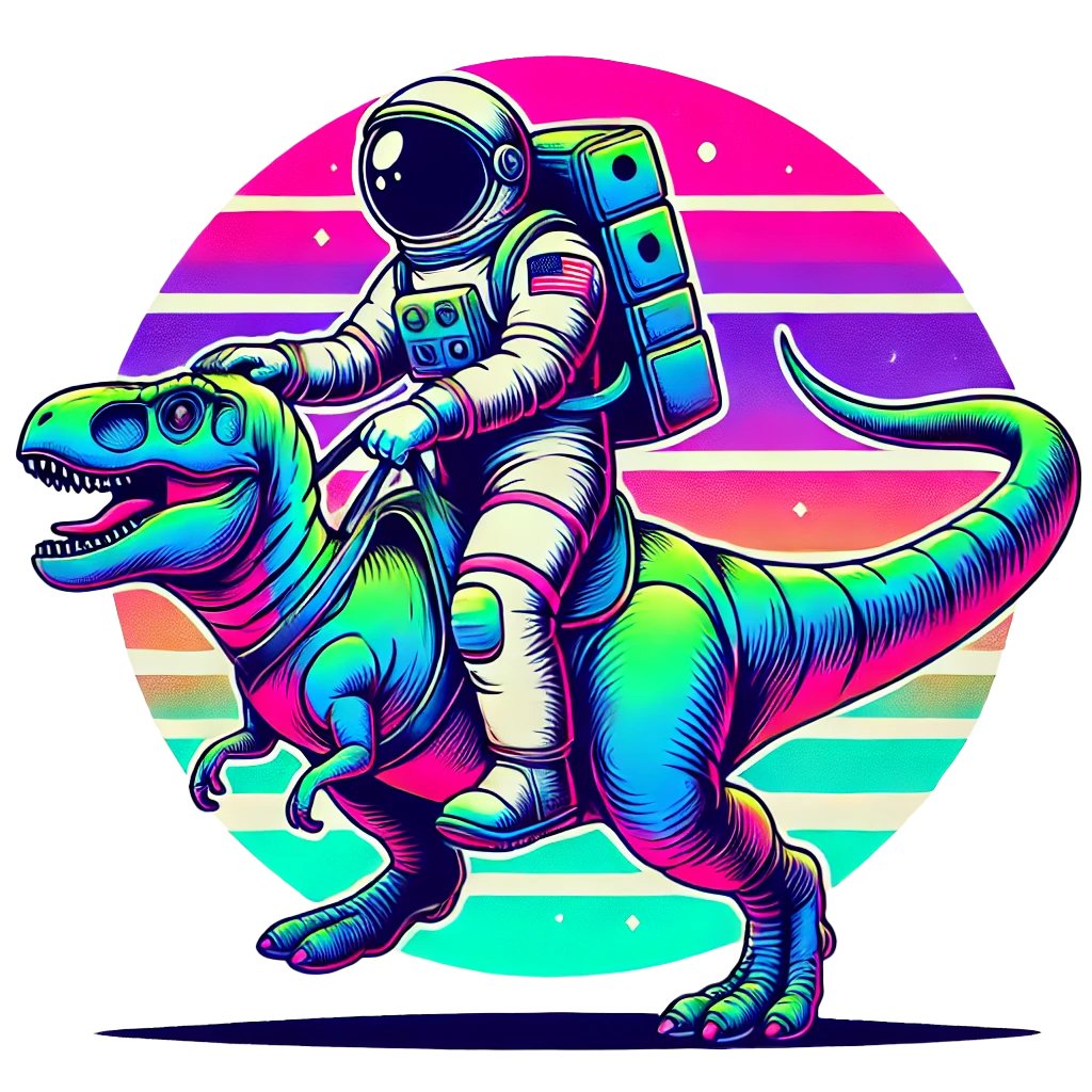 Psychedelic Rex Sticker