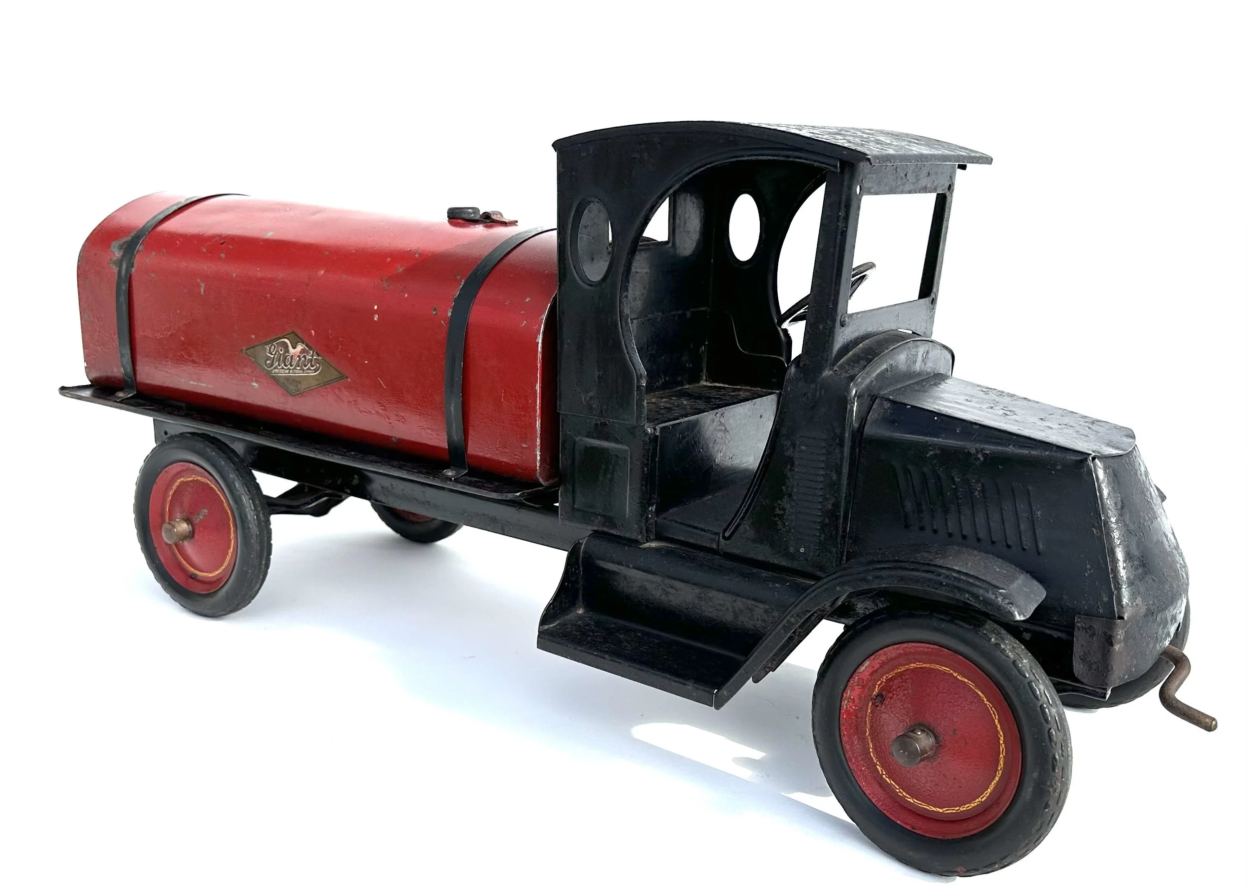 American National Giant Tank Truck Showing Front Crank Noisemaker