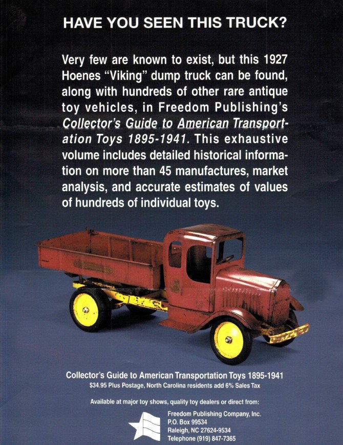 This is the #2 documented Viking Truck pictured on a flyer for a book created by Joe Freed.  It was also pictured in the book.