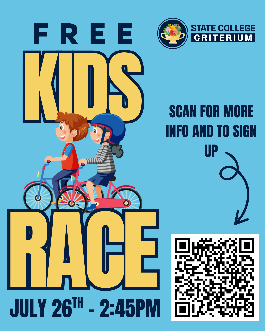 Encouraging Youth Cycling: Free Kids Race at the State College ...