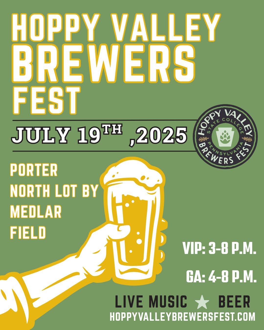 We’re counting down the days to one of our favorite events of the year - Hoppy Valley Brewers Festival. ONE WEEK AWAY!!!! Craft beer, live music, and tons of fun! Grab your tickets now, see you there! 🍻
