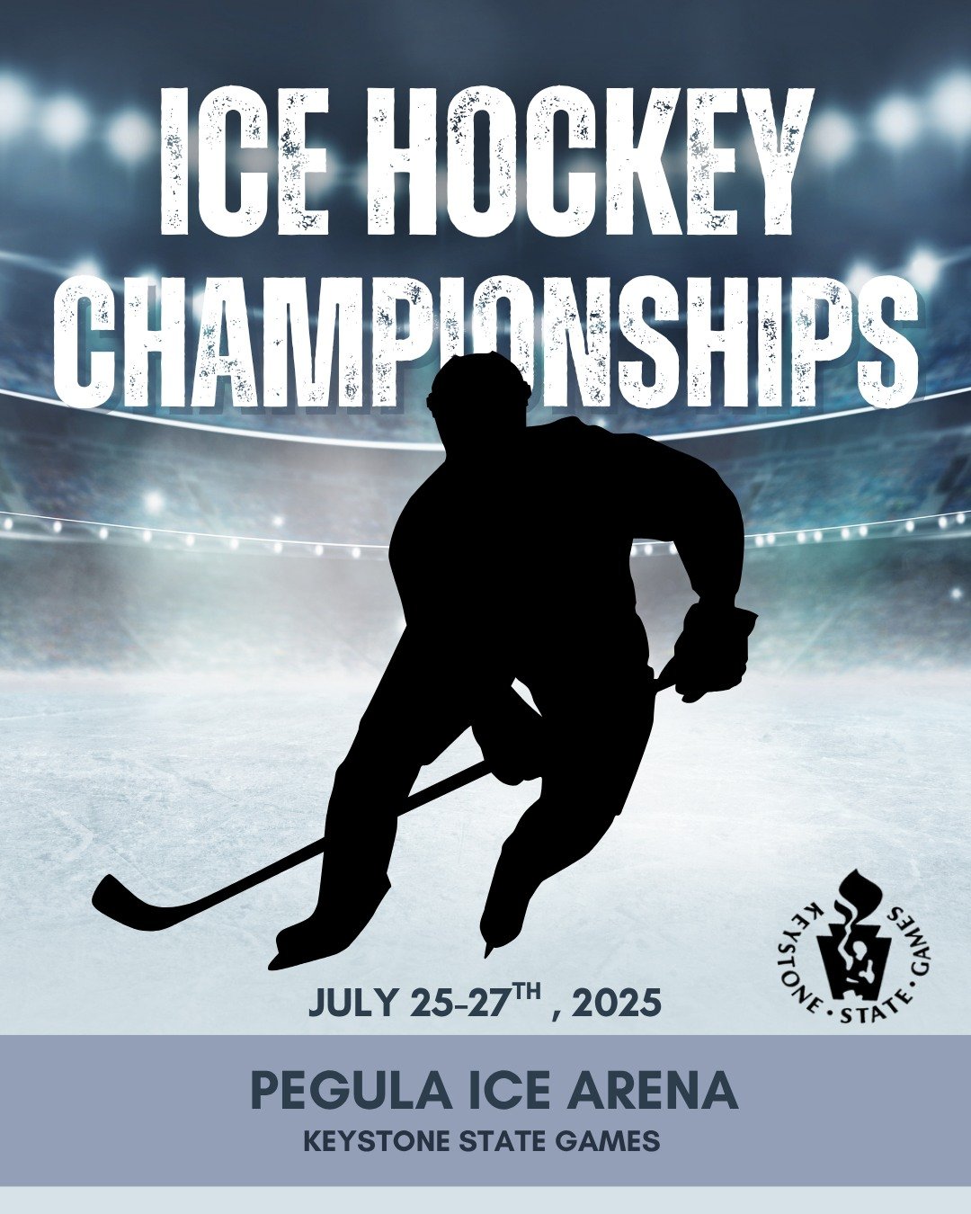 Hockey is coming home to Happy Valley! Pegula Ice Arena will be hosting the 2025 Keystone State Games Ice Hockey Championships this July 25th-27th. Whether you're in the stands or on the ice, you won't want to miss out on the action!