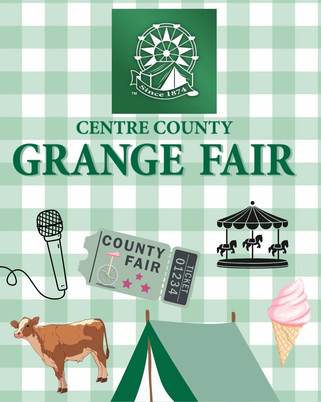 🎡 The Grange Fair is almost here!
Get ready for 0days of fun in Centre Hall, PA - August 15–23! From concerts and rides to livestock shows, food vendors, and tent camping traditions, there’s something for everyone at this beloved local f