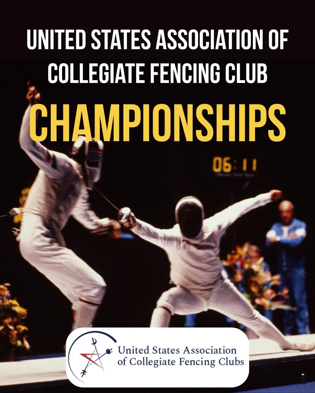 The United States Association of Collegiate Fencing Club Championships is HERE! Come out to the Nittany Valley Sports Centre April 11th and 12th to cheer on the athletes.

Follow the link in our bio to learn more.