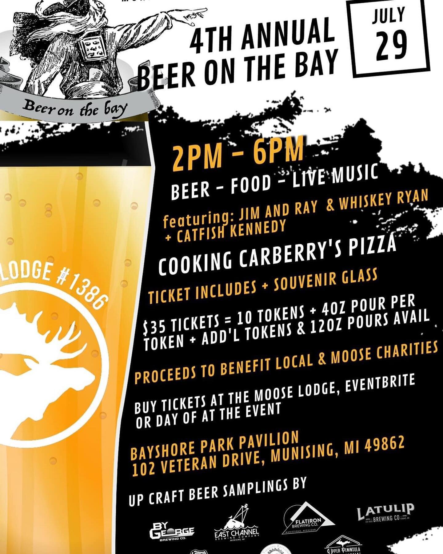 Make plans to attend Beer on the Bay this weekend!  See you there! #munising #yooperlife #beer