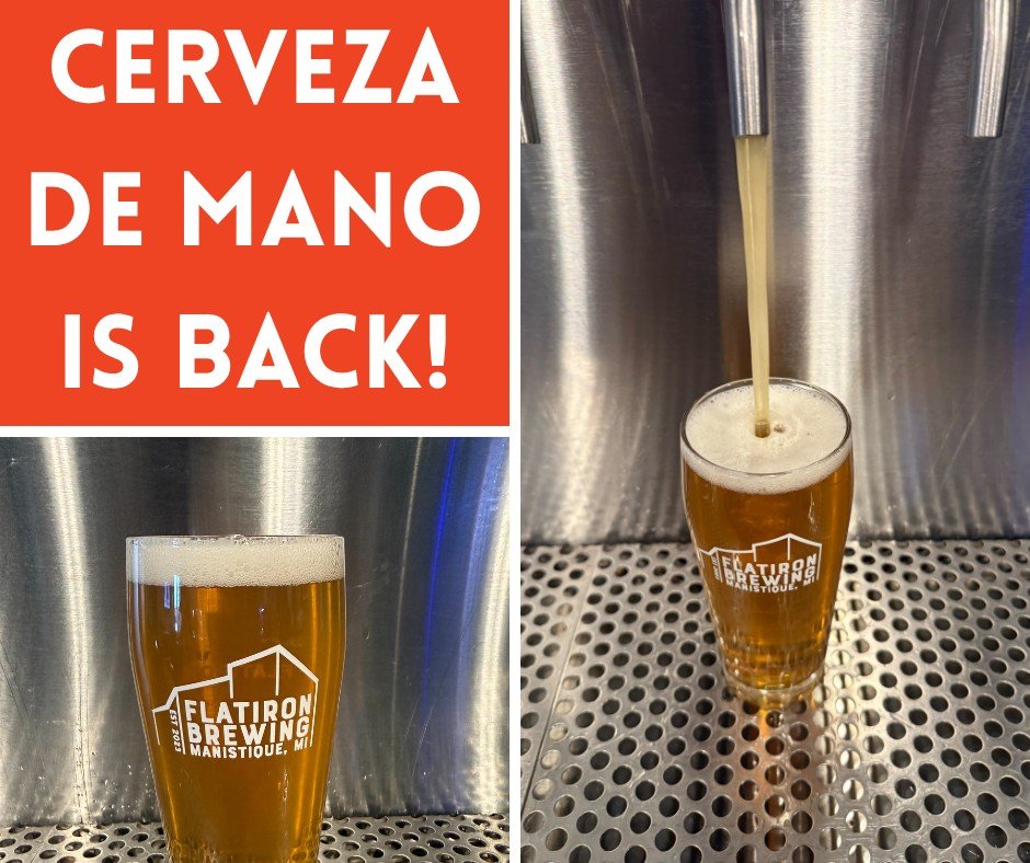 Today, exclusively for Mug Club Members, Cerveza de Mano, our Mexican lager, is back! Today is also Mug Club Day at Flatiron Brewing, which means Mug Clubbers save an extra $1 on pours! It's also Trivia Thursday, so lots of exciting things going on! 