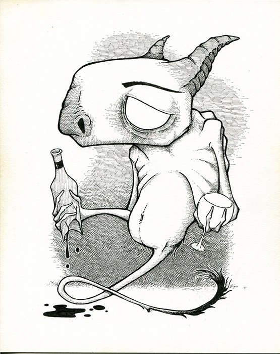 "Sommelier"
8x10, Ink on Paper