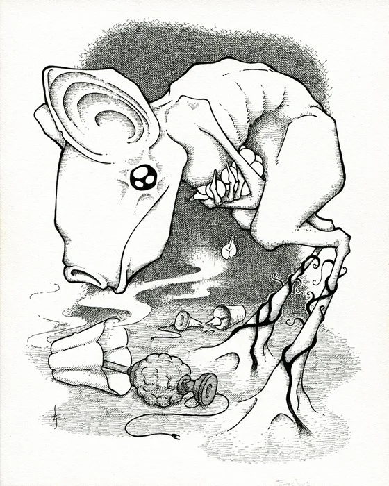 "Erebus"
8x10, Ink on Paper