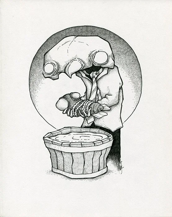 "untitled"
8x10, Ink on Paper
