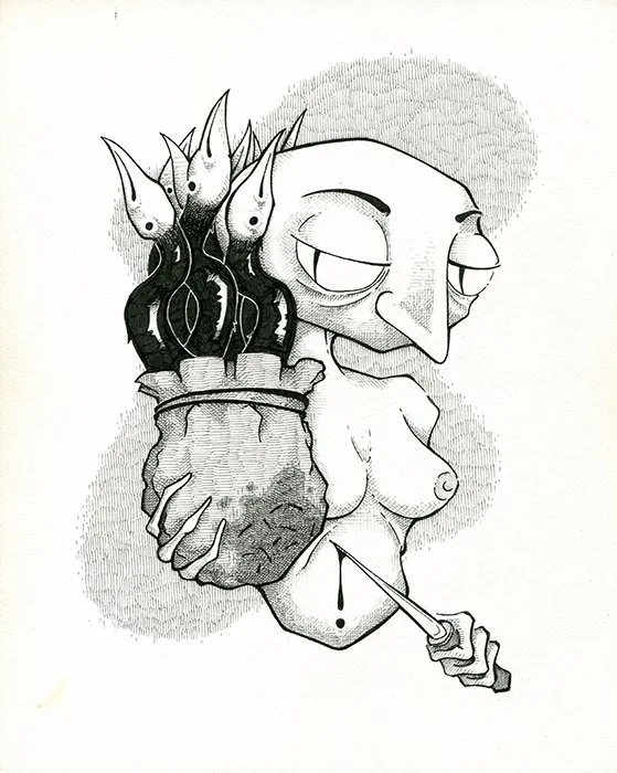 "untitled"
8x10, Ink on Paper