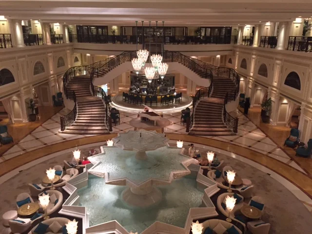 The grand lobby will surely be a lasting memory of your visit to this hotel.