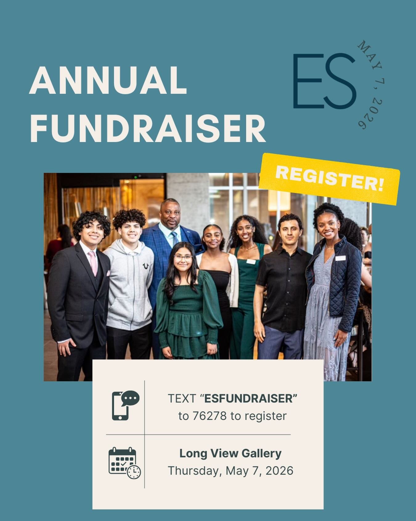 Our 2026 Annual Fundraiser is officially open for registration! 

Join us on Thursday, May 7, 2026 at 6PM at the Long View Gallery in Washington DC, for an evening dedicated to celebrating and supporting the next generation of Emerging Scholars. 💙

