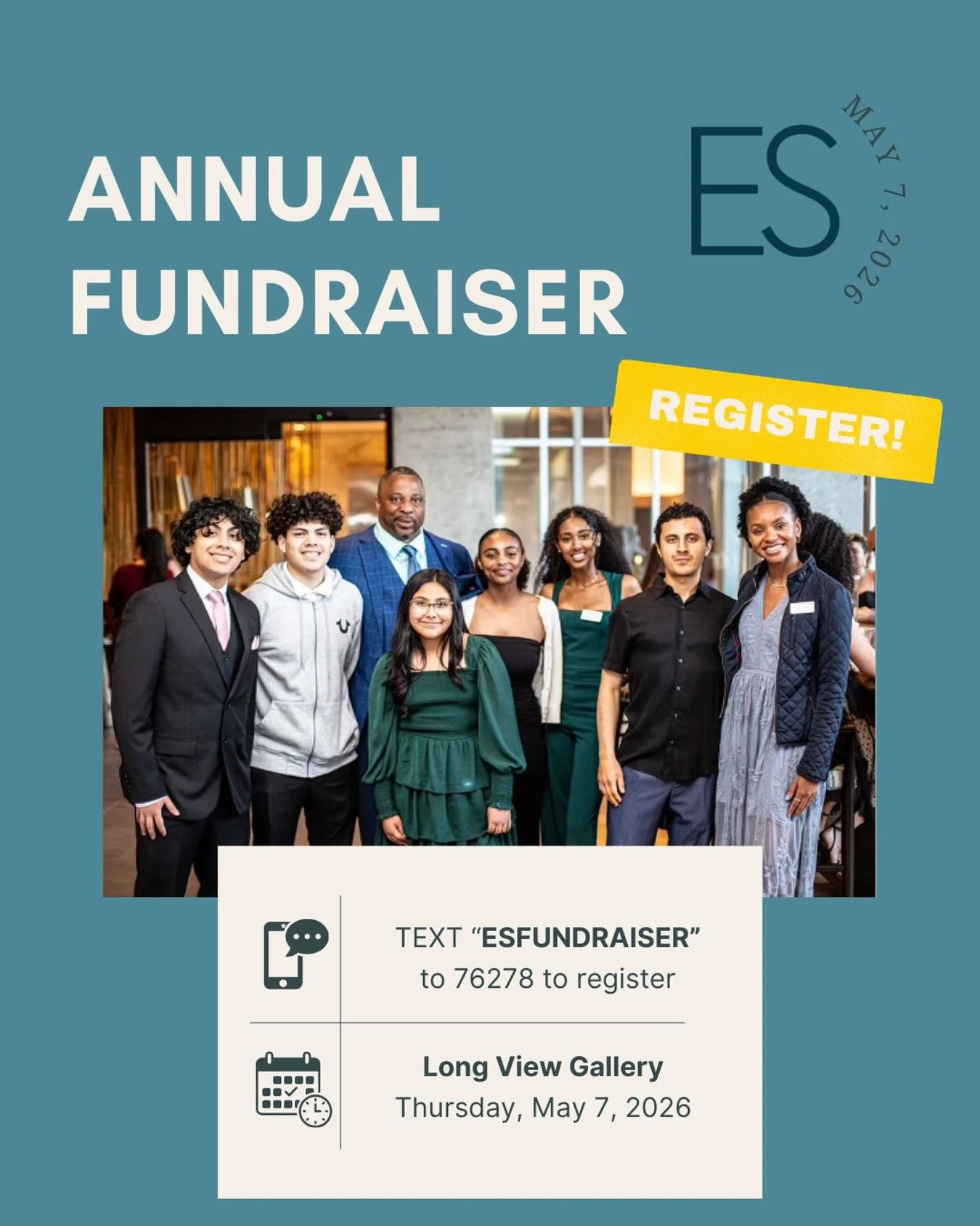 Our 2026 Annual Fundraiser is officially open for registration! 

Join us on Thursday, May 7, 2026 at 6PM at the Long View Gallery in Washington DC, for an evening dedicated to celebrating and supporting the next generation of Emerging Scholars. 💙

