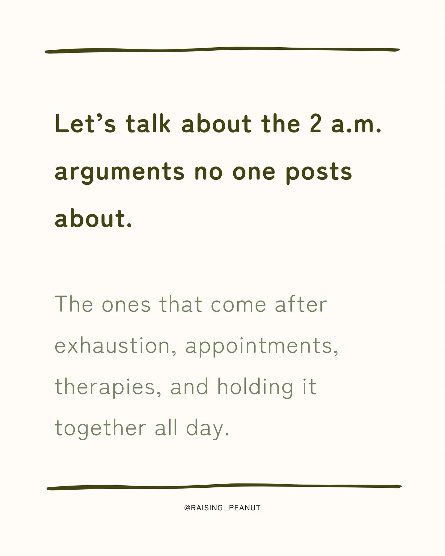 The other night my husband and I got into an argument at 2 a.m.
We were both exhausted, overwhelmed, and running on empty.

And afterward I thought&hellip;
how many other special needs parents are having this same moment right now?

Research tells us