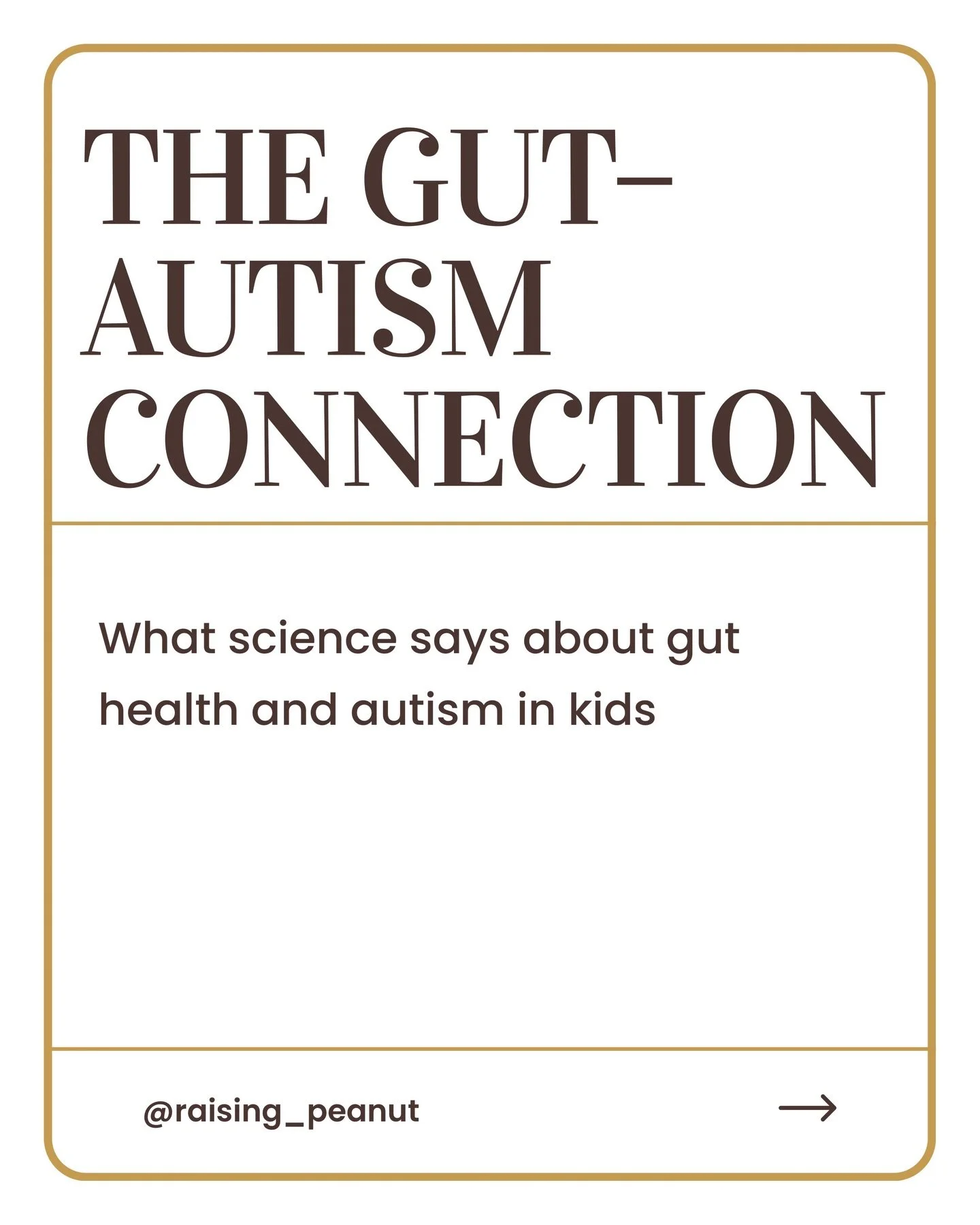 Everything is connected.
Behavior. 
Sleep. 
Food. 
Mood.

And sometimes&hellip;
The gut.

Research shows up to 70% of autistic children experience gastrointestinal issues.
That means many of our kids may be living with discomfort they can&rsquo;t exp