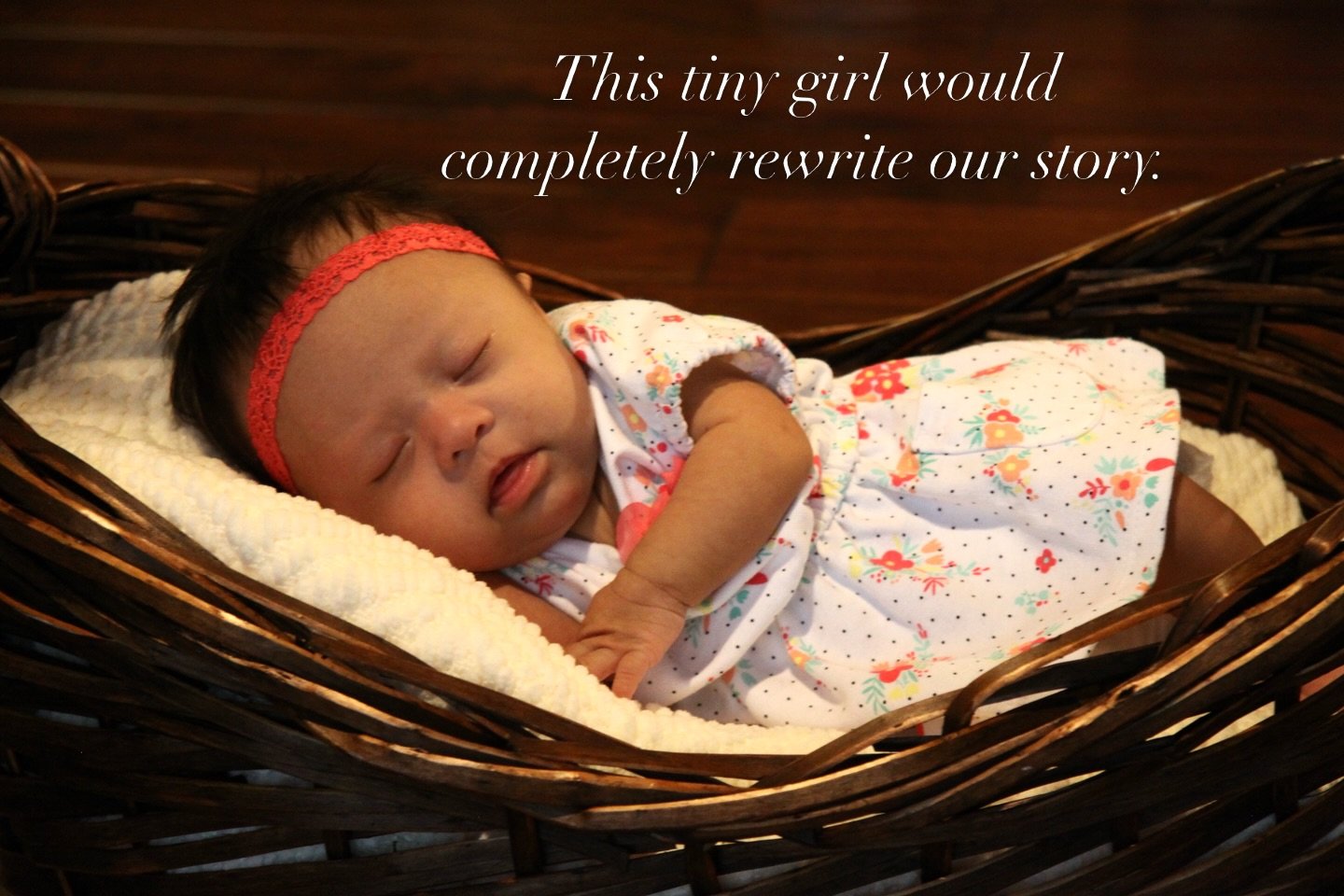 One month into having her in our lives.

Just a tiny little girl in our arms&hellip;
soft cheeks, sleepy eyes, and the smallest little fingers wrapped around ours.

Back then, we thought we understood what the future might look like.

We imagined fir