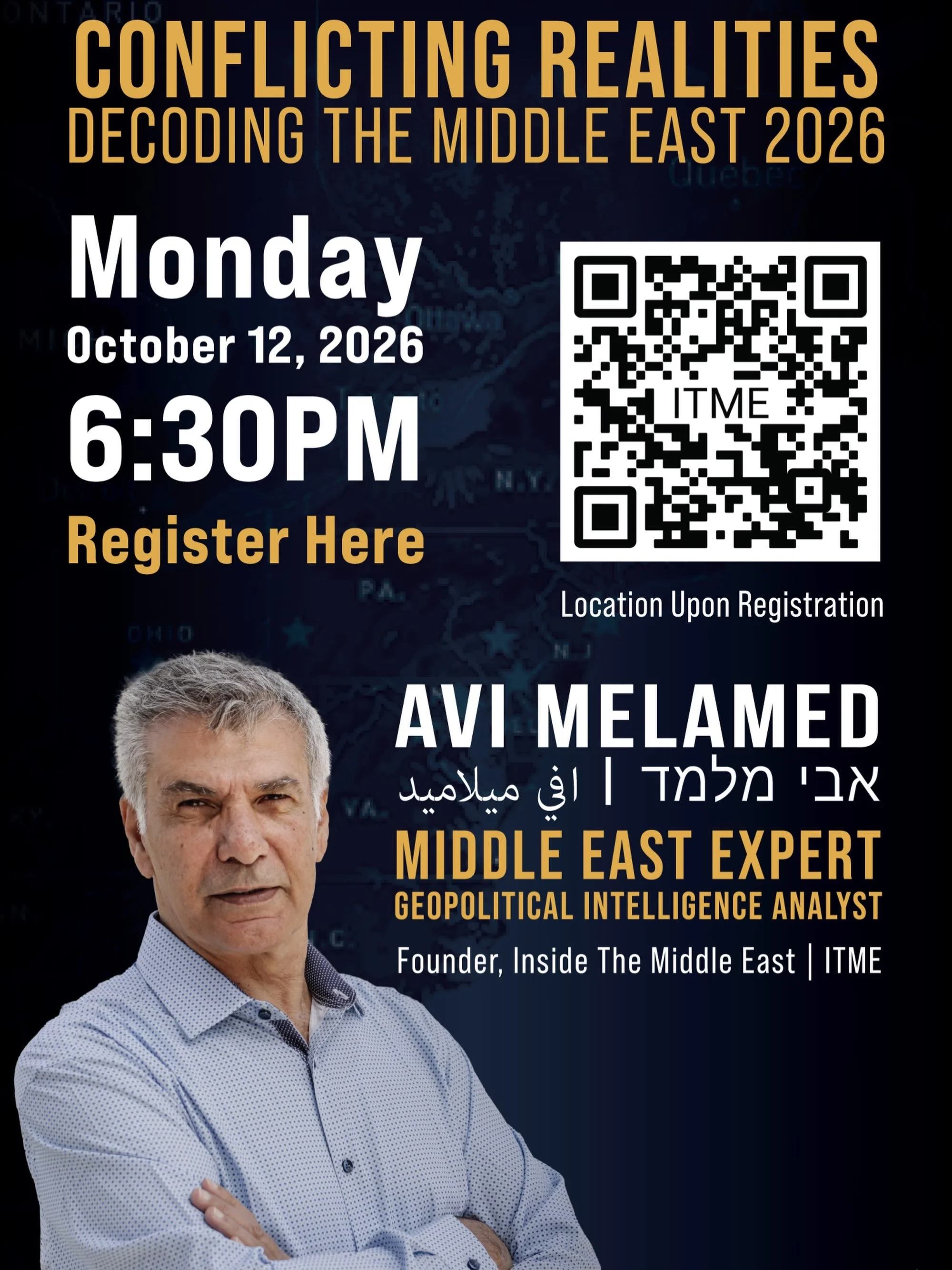 Come join us at SSI&rsquo;s Decoding the Middle East to hear from expert Avi Melamed and learn about different ideologies in the Middle East. We hope to see you MONDAY NIGHT at 6:30 PM, location will be given upon registration.