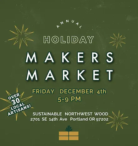 Sustainable NW Wood Holiday Makers Market