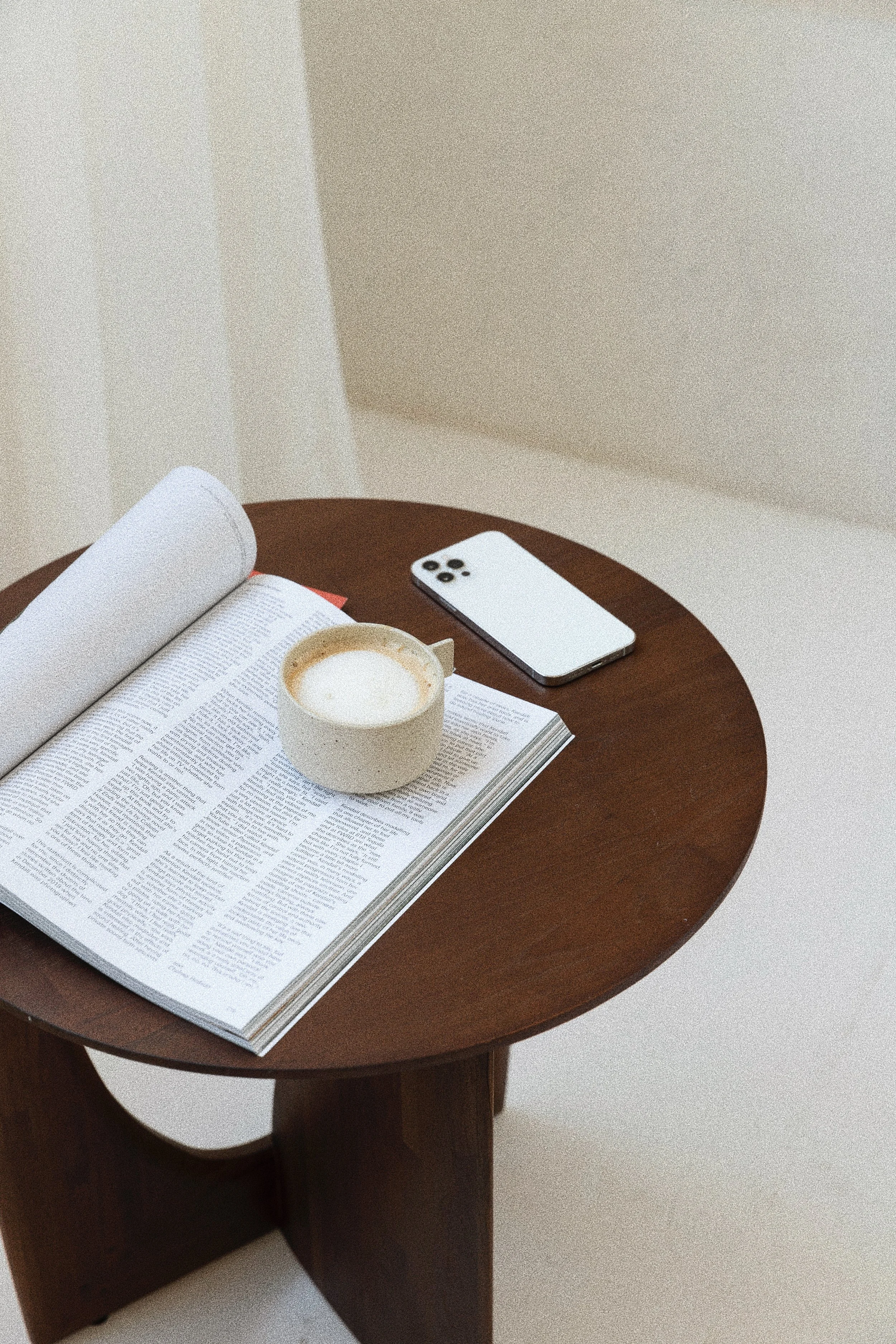 Coffee flatlay studio