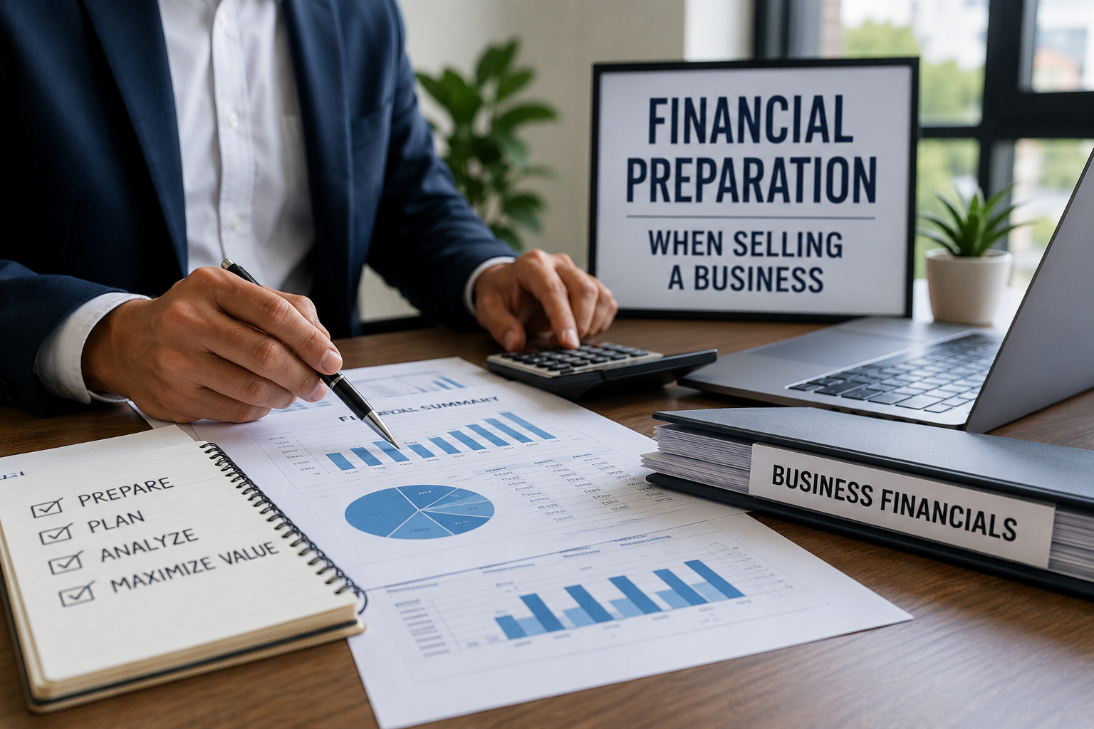 Financial preparation when selling a business