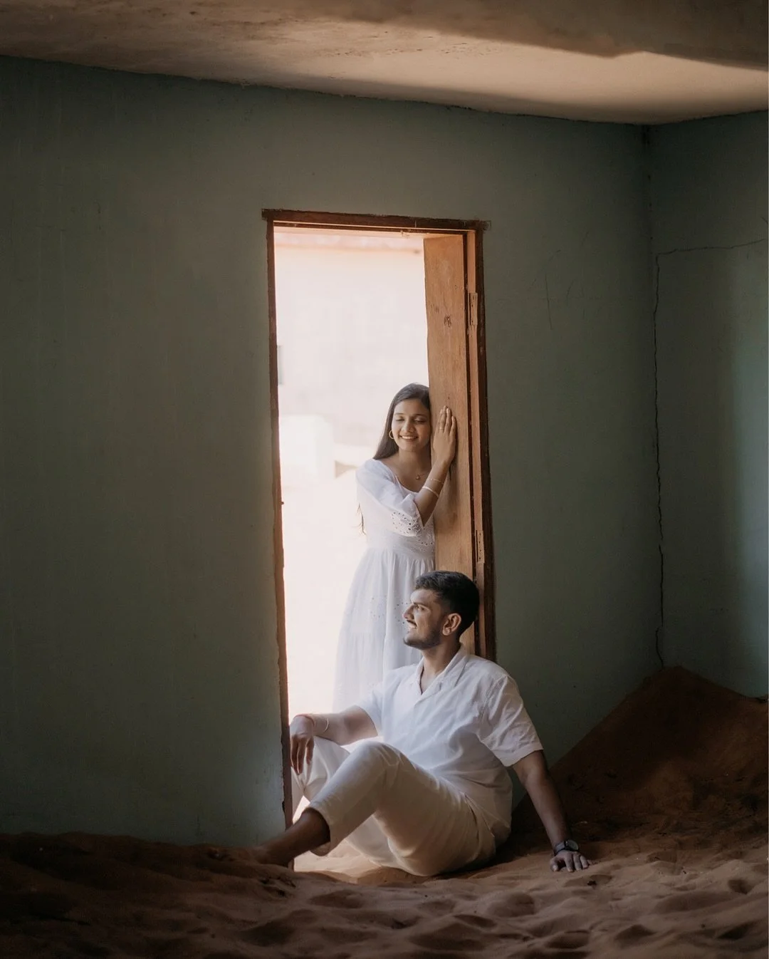 Amid walls that whisper stories and sand that holds time, we found calm in each other&rsquo;s silence