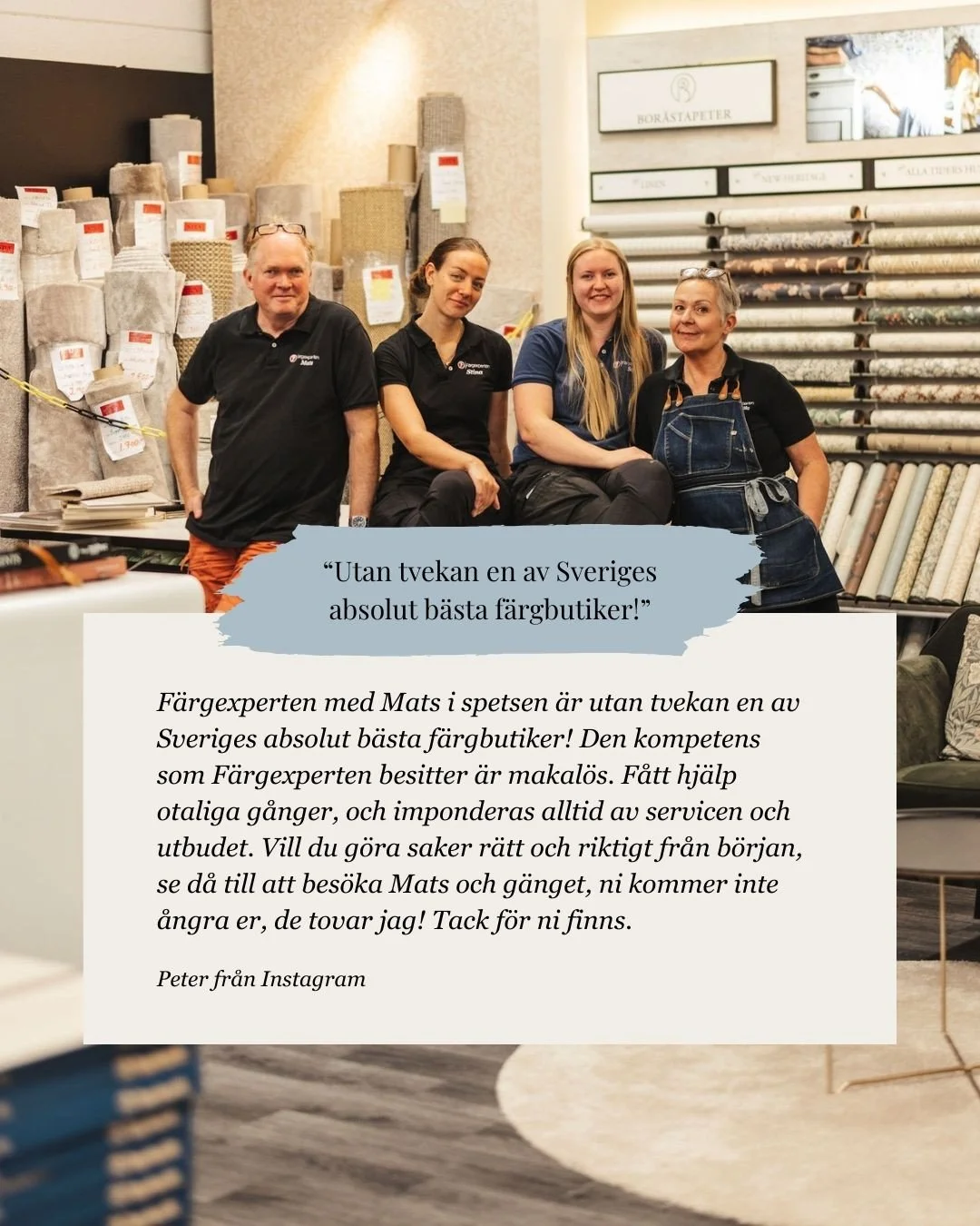Att f&aring; s&aring; fina ord fr&aring;n v&aring;ra kunder betyder mer &auml;n ni tror 🥰⁠
⁠
Vi brinner f&ouml;r att guida, f&ouml;renkla och hj&auml;lpa er att k&auml;nna er trygga i era val, d&auml;rf&ouml;r blir vi extra glada n&auml;r det m&auml