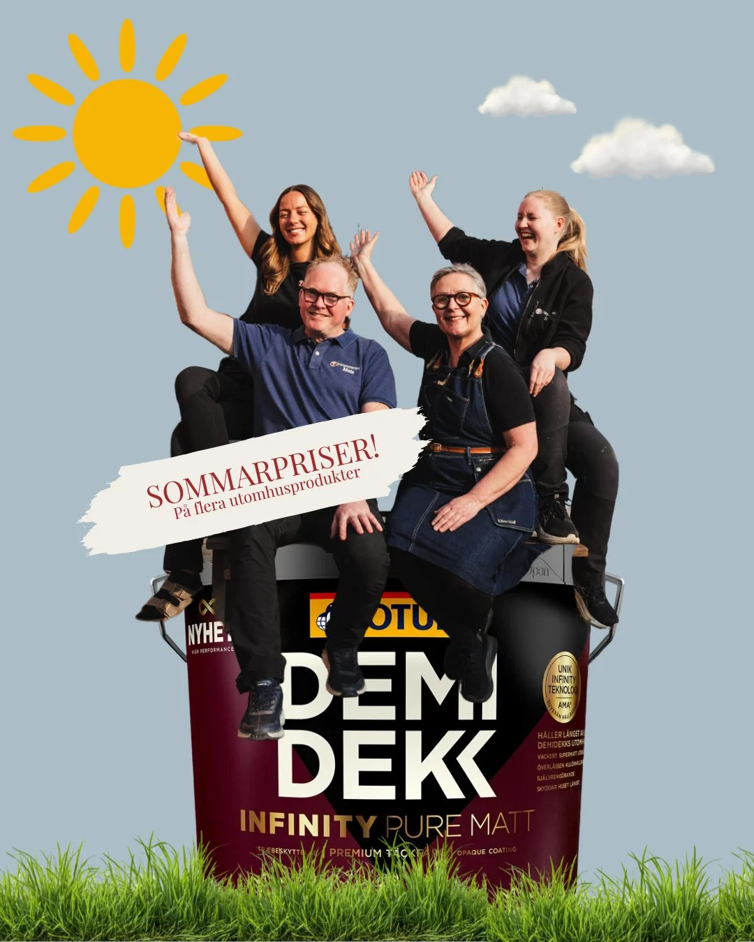 Sommarpriserna &auml;r h&auml;r ☀️⁠
⁠
Vi har s&auml;nkt priserna p&aring; flera av v&aring;ra utomhusprodukter! Perfekt timing f&ouml;r alla v&aring;r- och sommarprojekt! Oavsett om du planerar att m&aring;la om fasaden, fr&auml;scha upp altanen elle