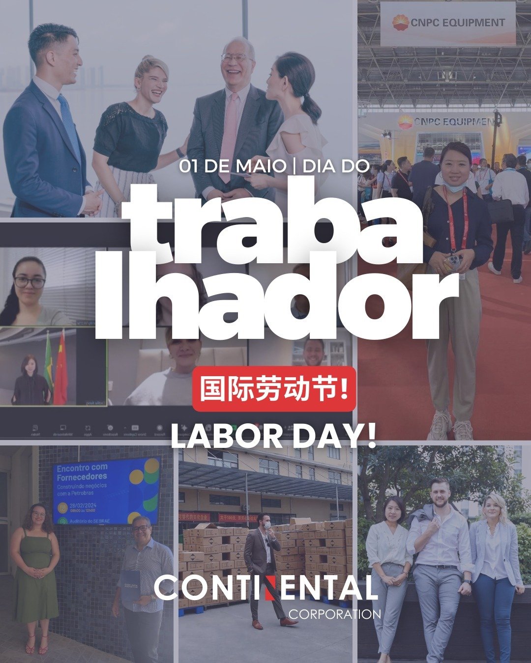 Feliz dia do Trabalho! 国际劳动节!
Happy Labor Day! 💼

Hoje, comemoramos o Dia do Trabalho honrando aqueles que fazem acontecer, que dedicam tempo, esfor&ccedil;o e paix&atilde;o em cada tarefa! 💪🌟

Celebramos n&atilde;o apenas um dia, mas toda uma jor