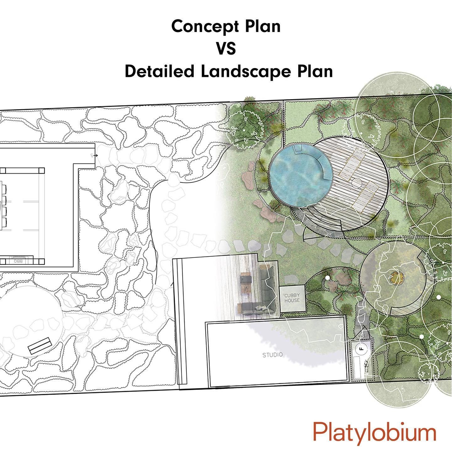 We often get asked about the difference between a concept plan v&rsquo;s a detailed Landscape Plan.