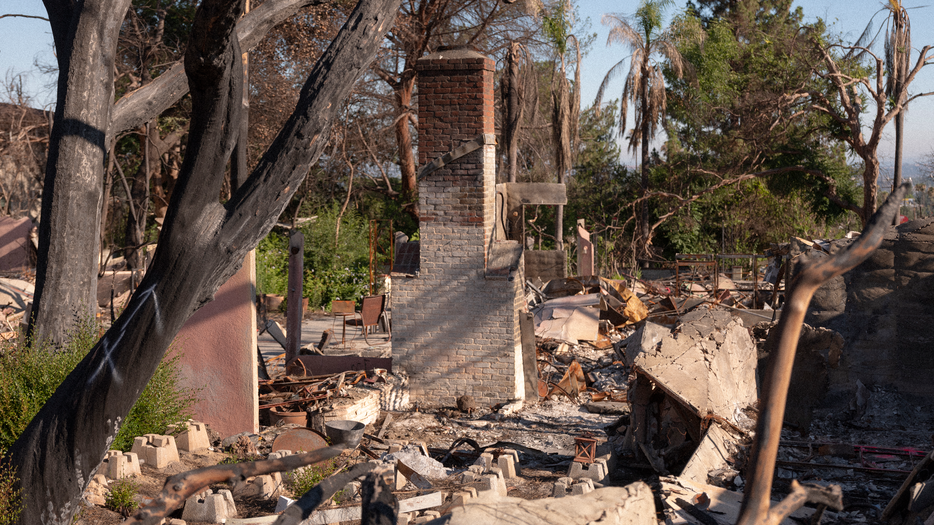 A home reduced to rubble after a disaster