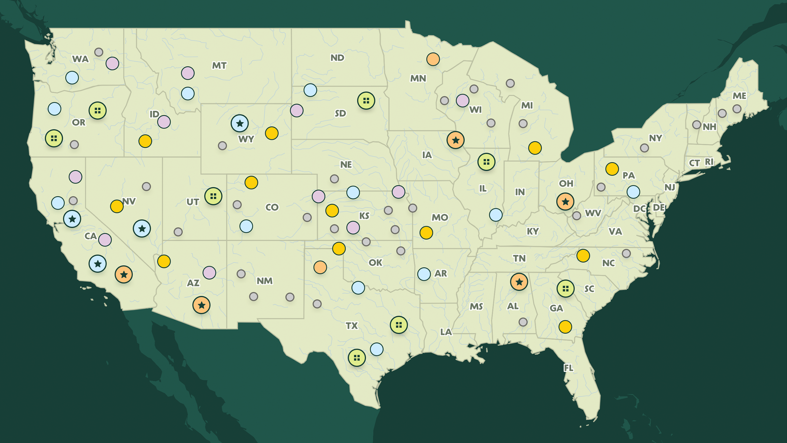Erin's community map of reported harm across the US