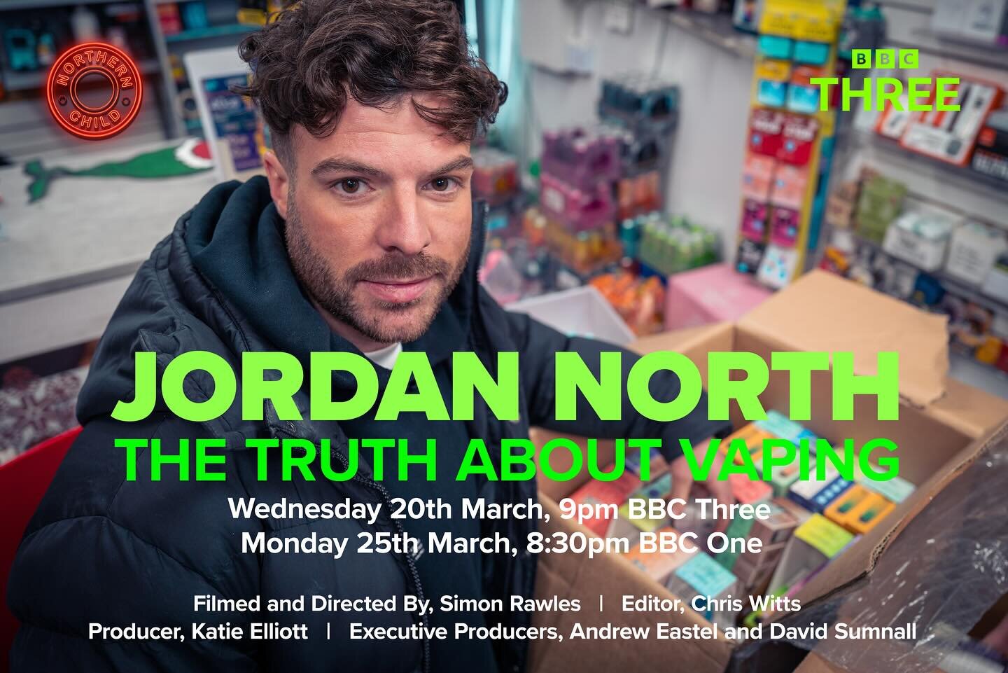 Don&rsquo;t miss Jordan North: The Truth About Vaping - tomorrow night at 9pm on @bbcthree