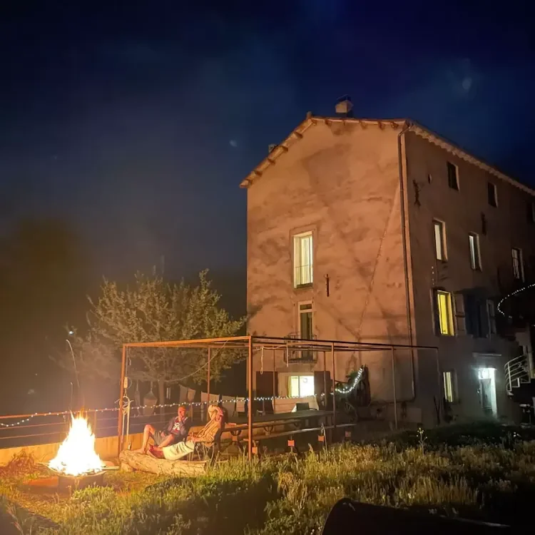 Fire pit at The Mill