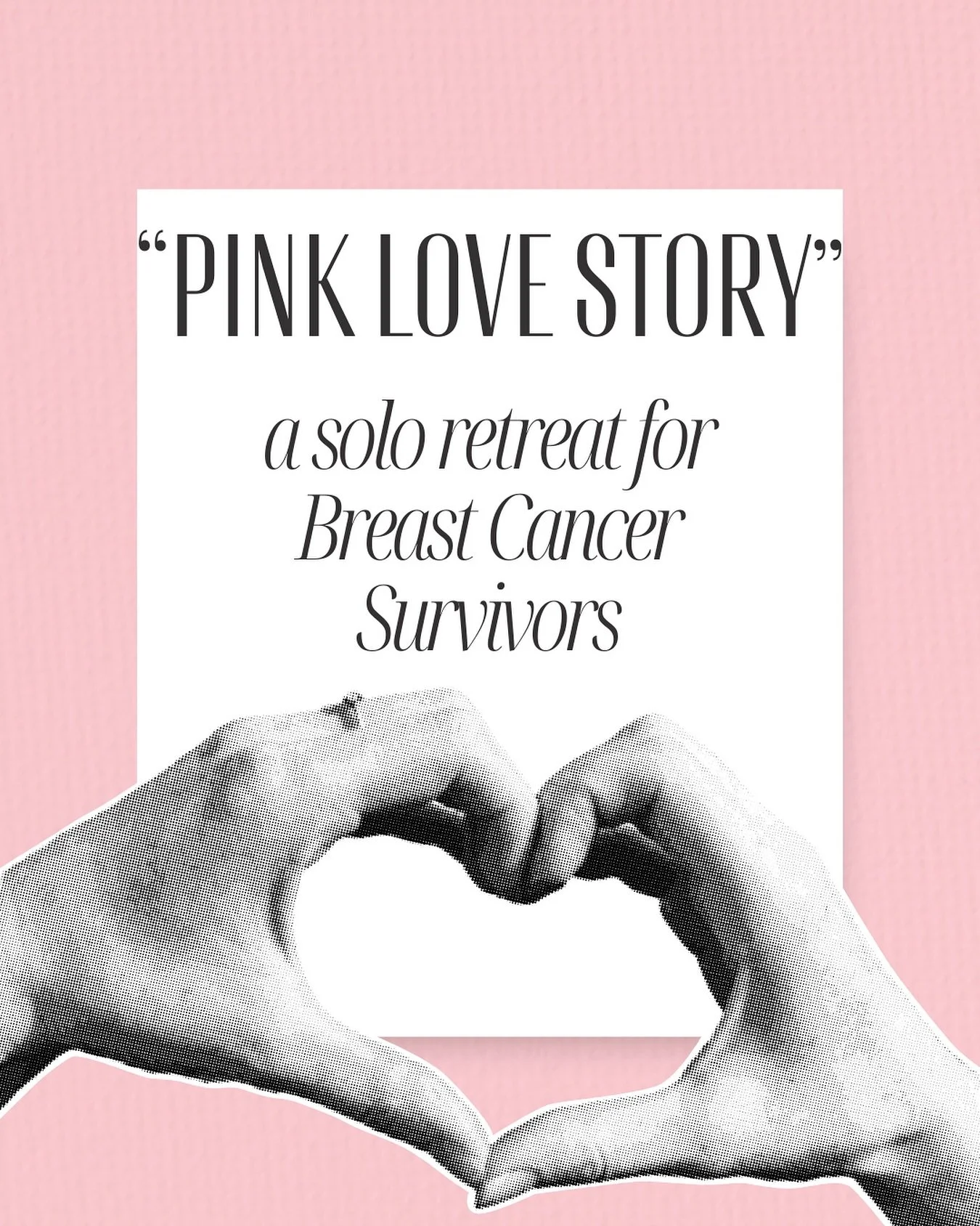 🩷 PINK LOVE STORY 🩷 

A sacred, solo retreat for breast cancer survivors ready to reclaim their bodies and their reflections 🥰

This isn&rsquo;t about what was lost; it&rsquo;s about what&rsquo;s being reclaimed&hellip;

Immerse yourself in a luxu