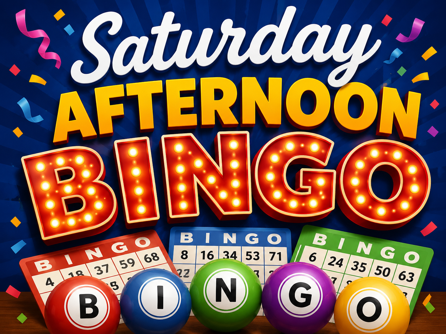 Saturday Afternoon Bingo 