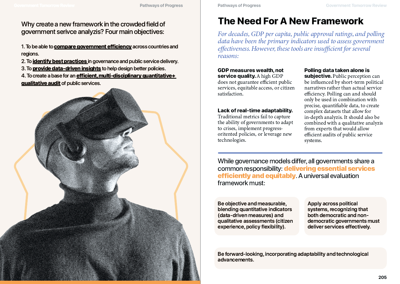 GTF's very own Government Progress Pathways methodology of evaluating public services and policies