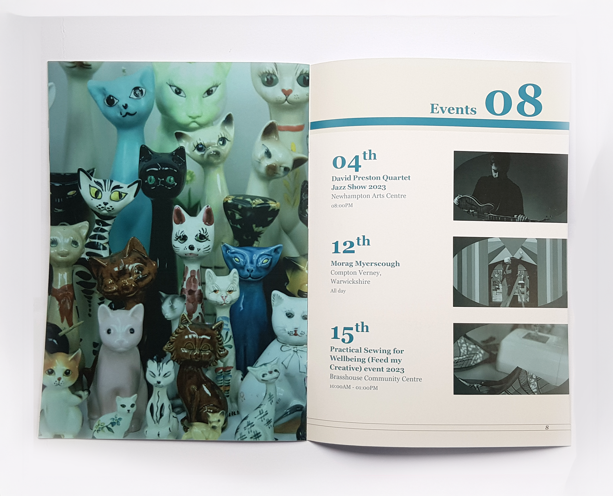 Open spread pages 7 and 8 of Pigeon Magazine May Issue 2, 2023.