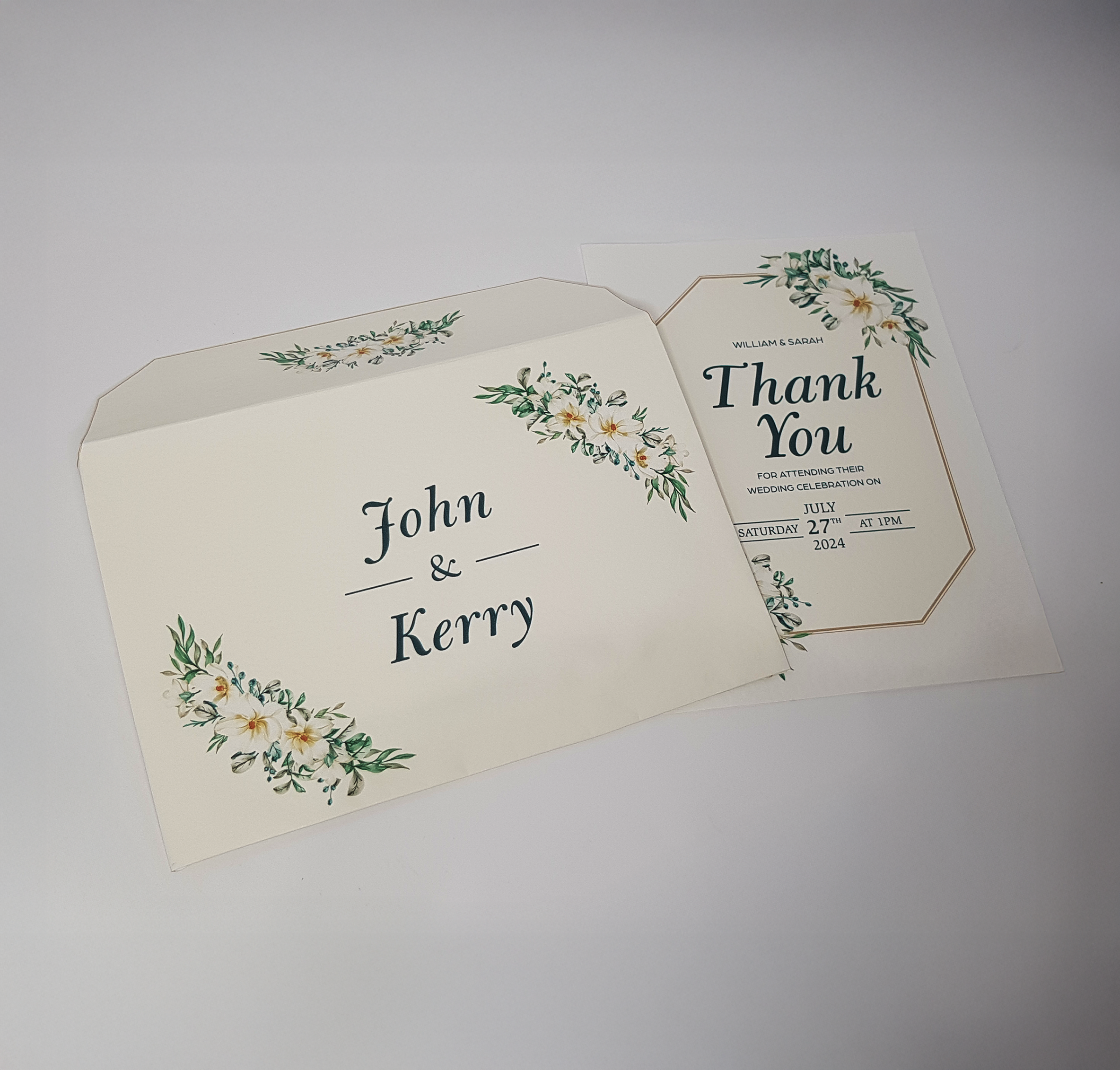 W&S Wedding Stationery Envelope