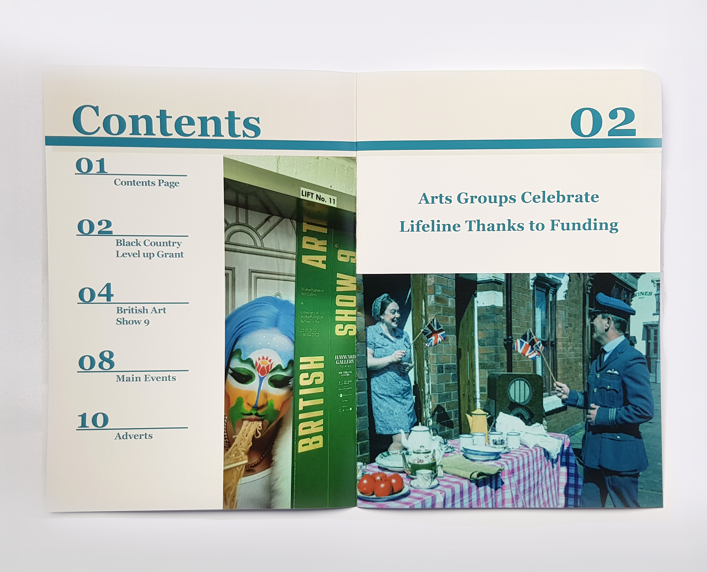 Open spread pages 1 and 2 of Pigeon Magazine May Issue 2, 2023.