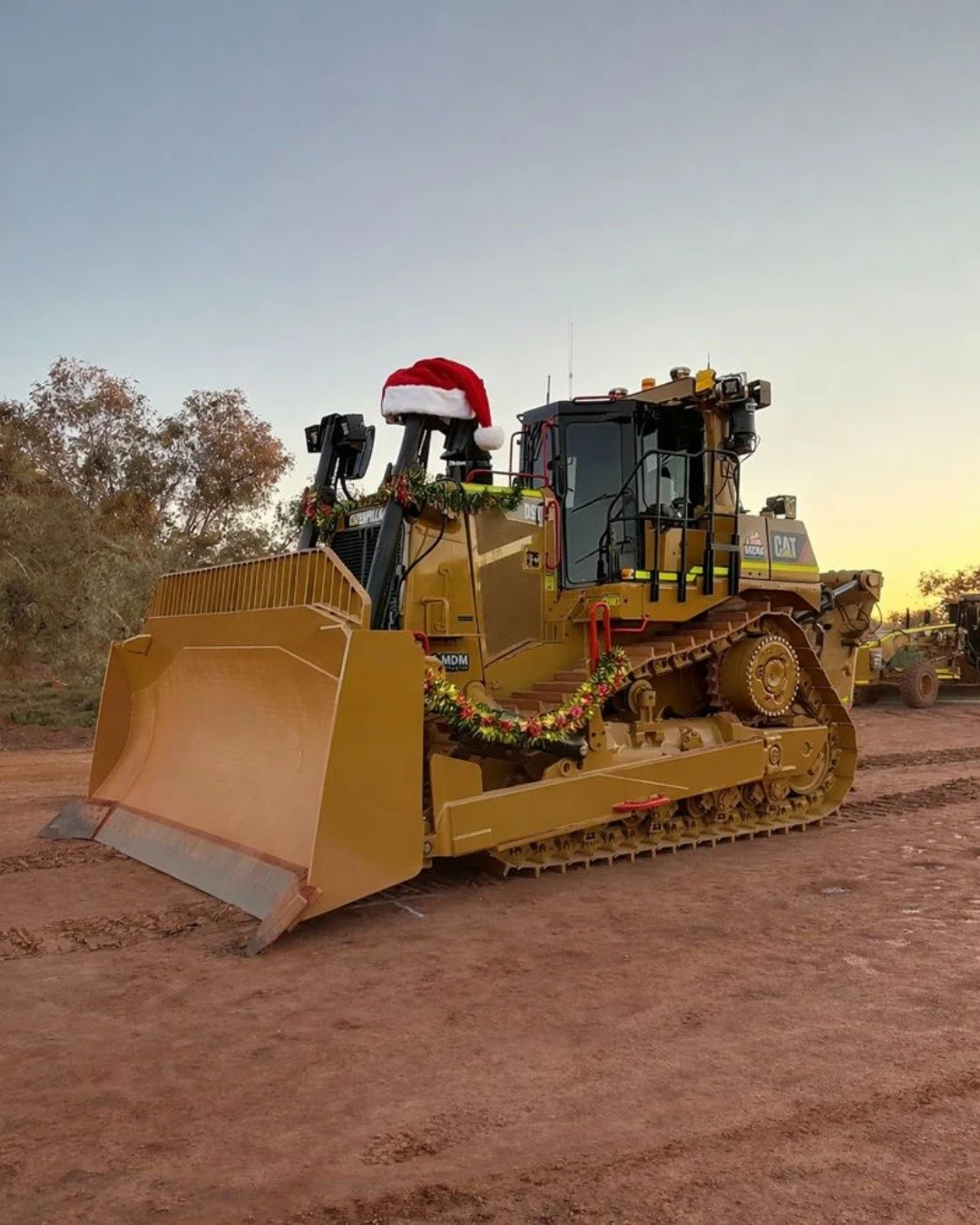 Even the dozers are getting into the Christmas spirit 🎄🎅
Big year on site, bigger machines, and an even bigger crew behind them.

From all of us at MDM Mining &amp; Civil, Merry Christmas and a safe holiday season to our legends on site and at home
