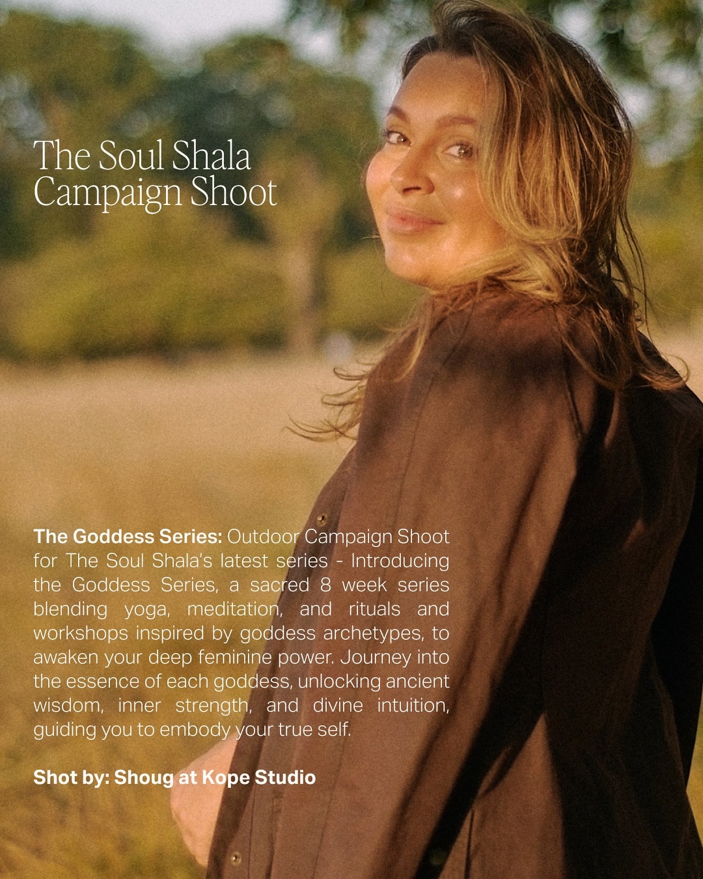 Brand visuals don&rsquo;t always have to be in the studio &mdash; Outdoor sessions can give your brand visuals a more organic and natural feel 🍃

Here&rsquo;s a campaign shoot for @the.soul.shala&rsquo;s Goddess Series done outdoors to capture the t