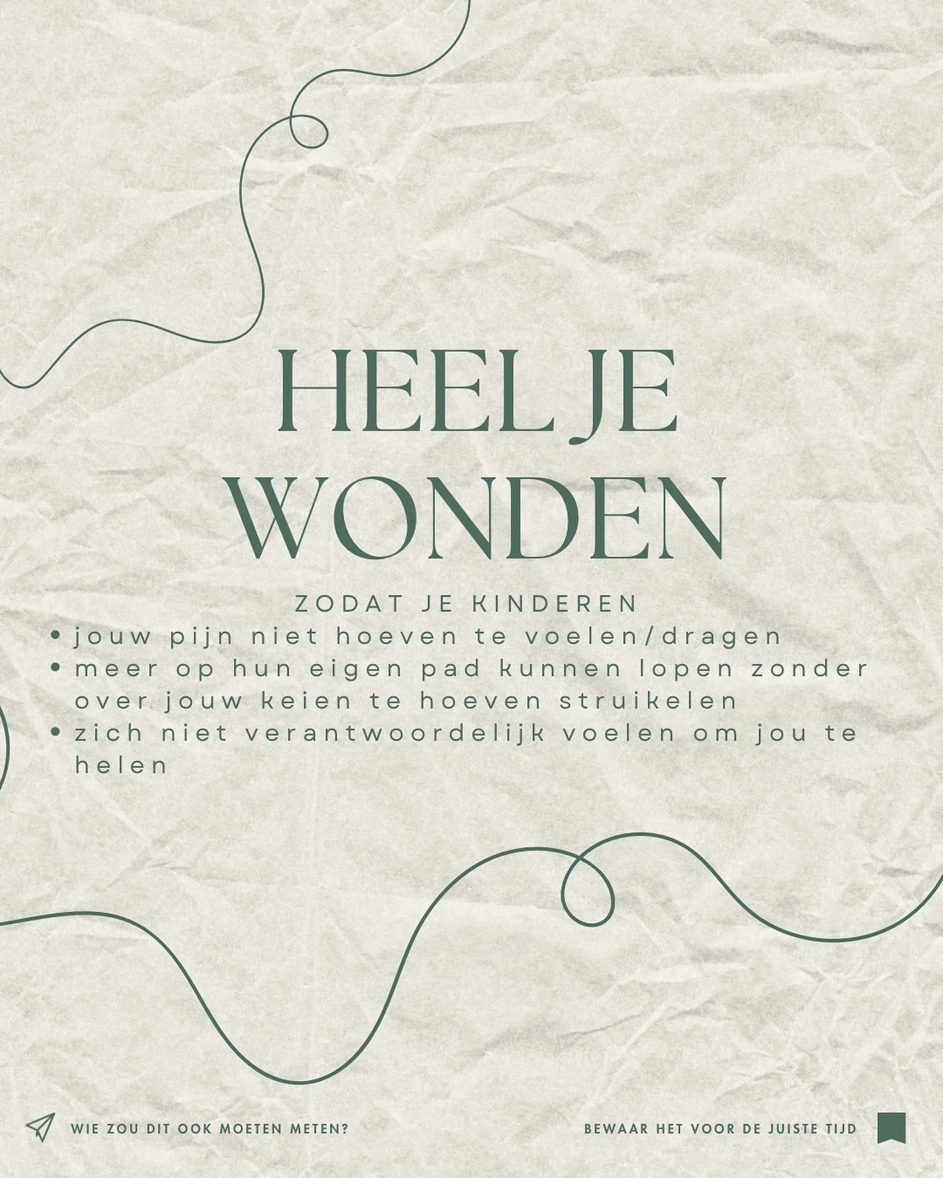 Lees vooral verder als je wilt dat je kinderen jouw belemmeringen niet overnemen.

Dat generatie op generatie patronen, belemmerende overtuigingen, angsten en trauma&rsquo;s overgegeven worden is al vaker wetenschappelijk bewezen. Maar wist je ook da