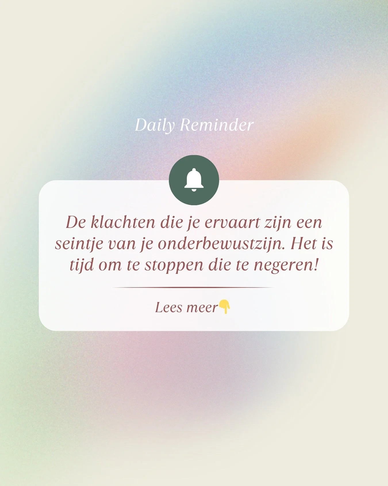 Of het nou je eczeemklachten zijn of je paniekaanvallen, misschien heb je al heel lang last van je rug of ben je opeens super onzeker. Wat het ook is, als het iets is wat jou belemmert om je leven optimaal te leven, dan is het een schreeuw vanuit je 