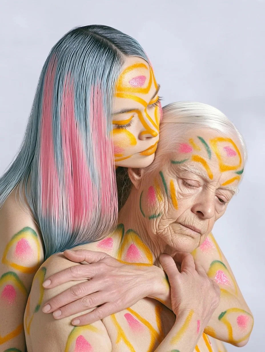 Just dropped in Sch&ouml;n! Magazine, my editorial Clowns is now live.

This series is a love letter to defiance, aging, and radical tenderness. A collaboration between AI innovation and fashion surrealism.

Thank you Sch&ouml;n! for the space to hon