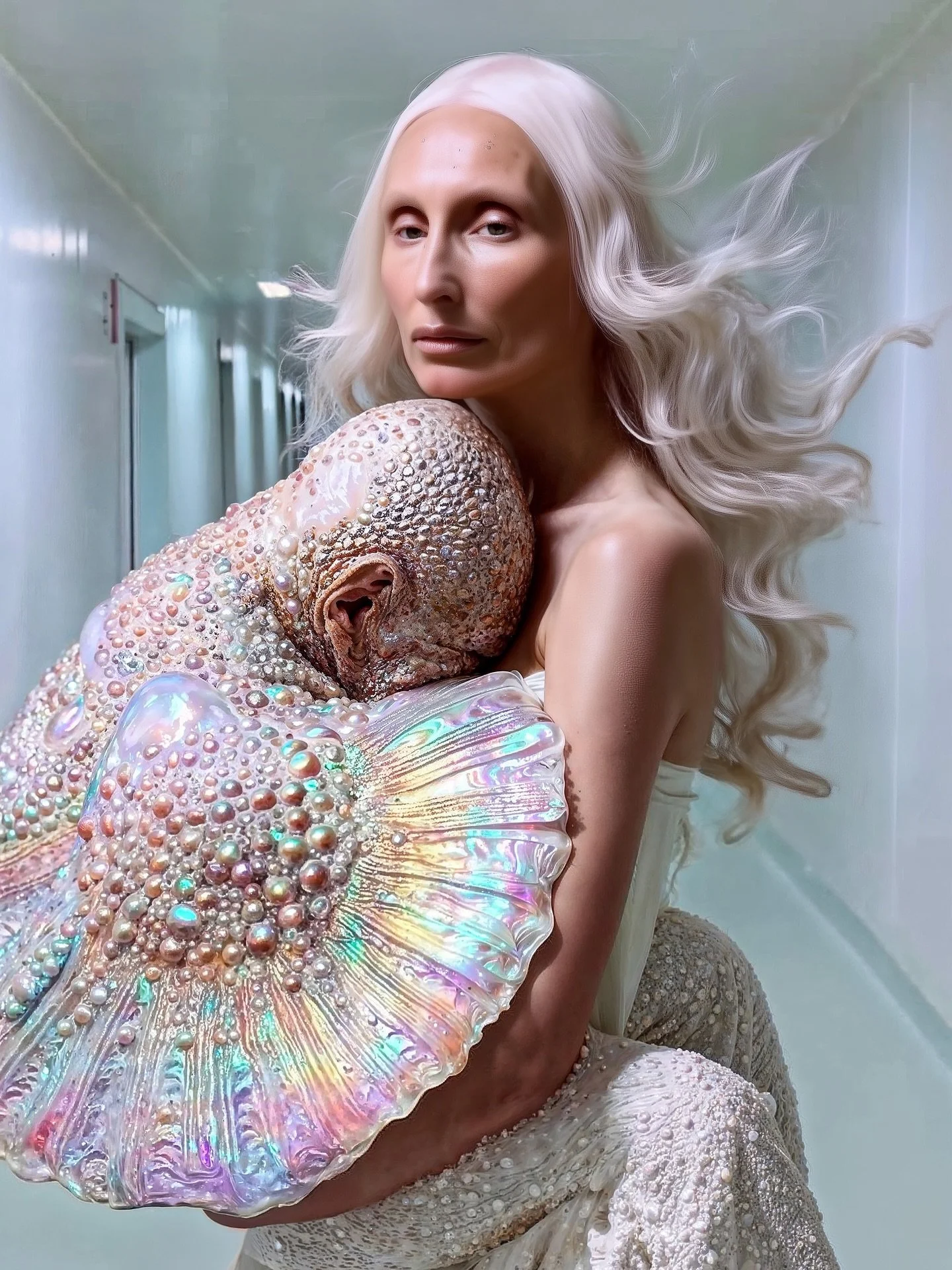 I&rsquo;ve been thinking about the Natural Blues video from 2000, @moby and @riccigrams in that hospital hallway. It really imprinted itself on me. That tension between beauty and mortality.

This image is my love letter to that duality. Aging, trans