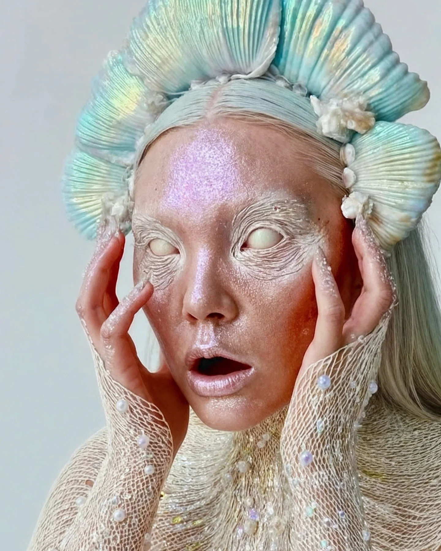Salt in the Wound
.
.
.
#makeup #editorial #discover #makeupideas #hair #mymonthincolour #aging #sea #mermaid #tarot #ai #aiartgallery