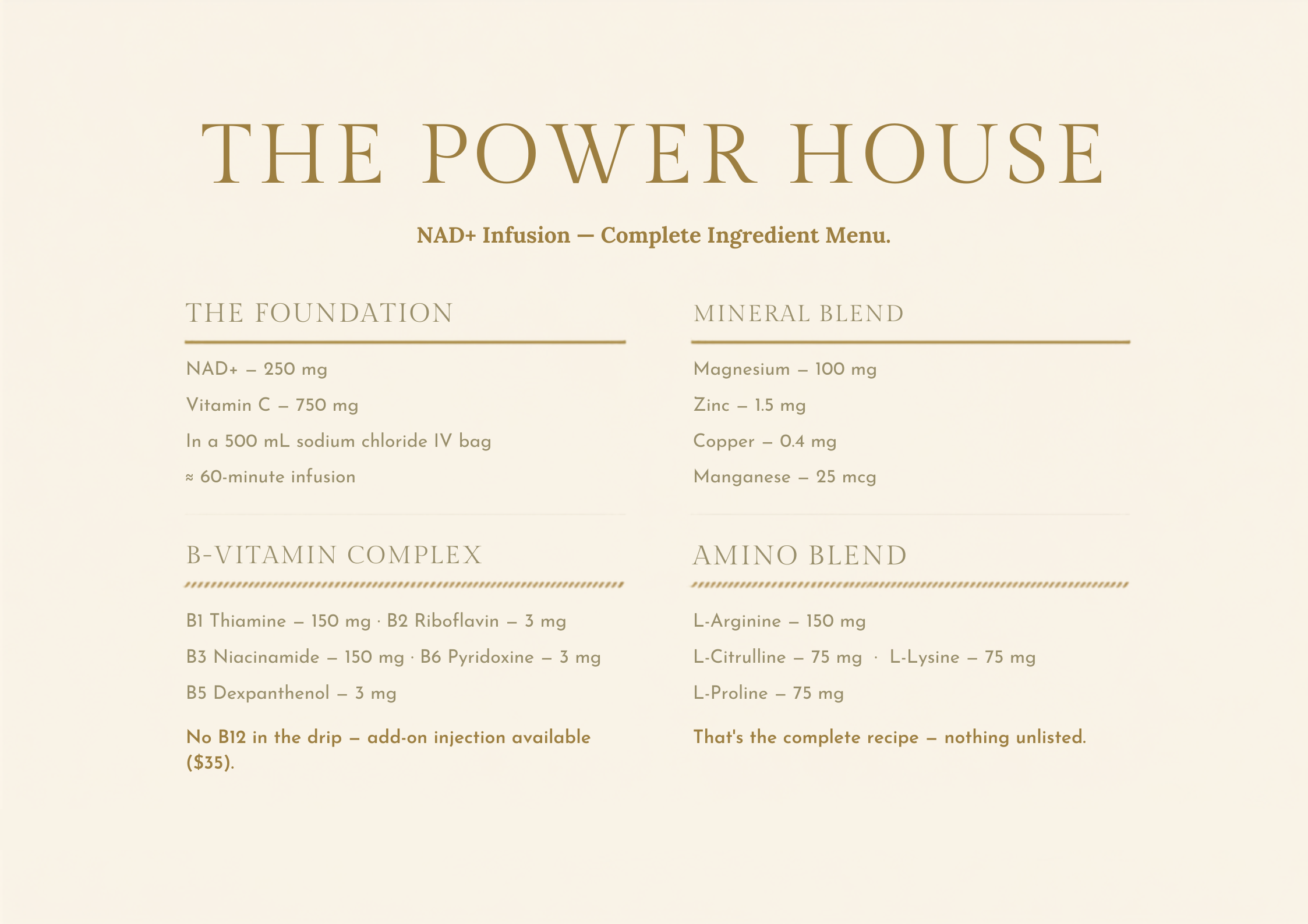 The Power House — NAD+ IV Infusion